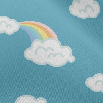 White Clouds And Rainbow Chiffon