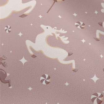 Flying Christmas Reindeer Chiffon