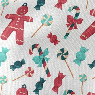 Gingerbread Man Decorated Cand Waterproof Canvas