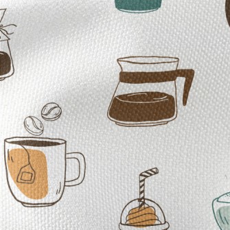 Simple Coffee House Waterproof Canvas
