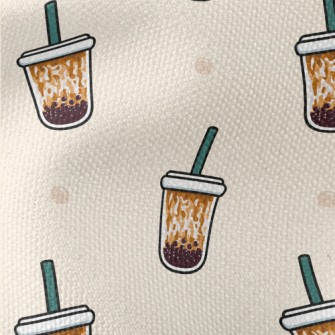 Brown Sugar Pearl Milk Tea Waterproof Canvas