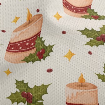 Christmas Candles Christmas Re Athletic Mesh Flat Back