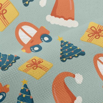 Santa Hat Christmas Tree Performance Linen