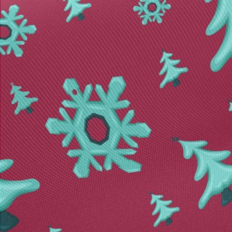 Giant Snowflake Christmas Tree Twill