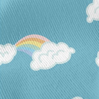 White Clouds And Rainbow Standard Corduroy