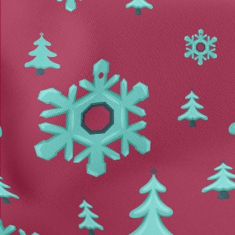 Giant Snowflake Christmas Tree Stretch Ponte