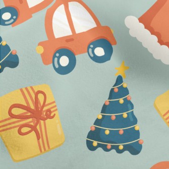 Santa Hat Christmas Tree Micro Fleece