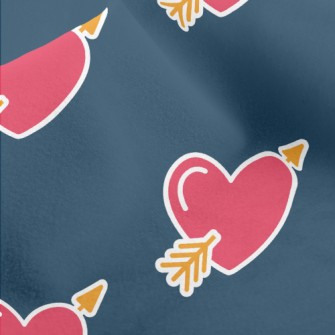Creative Arrow Piercing Heart Micro Fleece