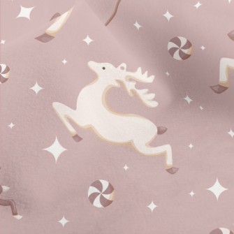 Flying Christmas Reindeer Micro Fleece
