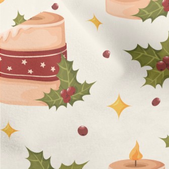 Christmas Candles Christmas Re Micro Fleece