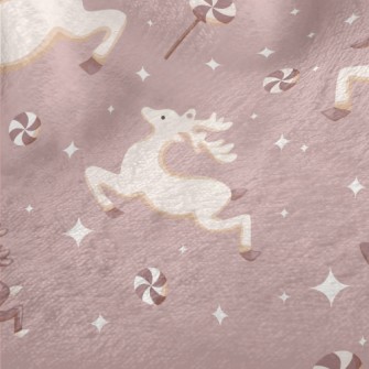 Flying Christmas Reindeer Minky