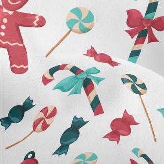 Gingerbread Man Decorated Cand Lightweight Performance Linen
