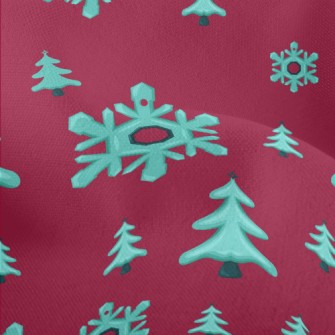 Giant Snowflake Christmas Tree Lightweight Performance Linen