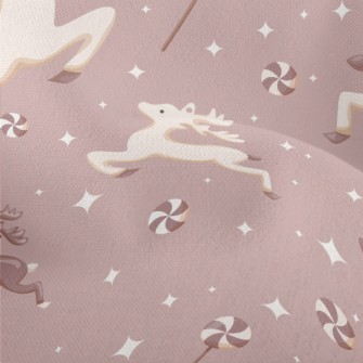 Flying Christmas Reindeer Lightweight Performance Linen