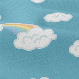White Clouds And Rainbow Modern Jersey