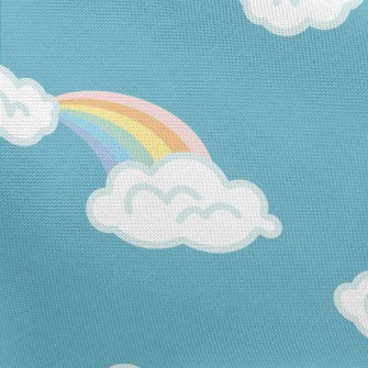 White Clouds And Rainbow Pongee