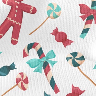 Gingerbread Man Decorated Cand Stretch Jersey