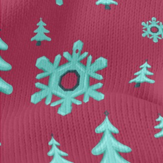 Giant Snowflake Christmas Tree Stretch Jersey