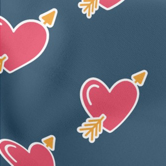 Creative Arrow Piercing Heart Lightweight Cotton Poplin