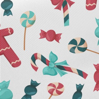 Gingerbread Man Decorated Cand Midweight Cotton Poplin