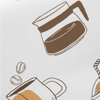 Simple Coffee House Midweight Cotton Poplin