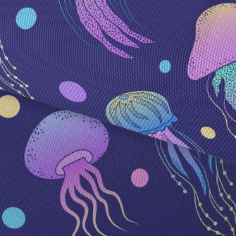 Psychedelic Gradient Jellyfish Waterproof Oxford
