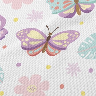 Fantasy Cute Butterfly Birdseye Piqué