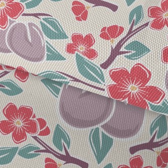 Plums And Plum Blossoms Waterproof Oxford