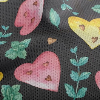 Gradient Emoticon Heart Athletic Mesh Flat Back