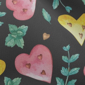 Gradient Emoticon Heart Chiffon