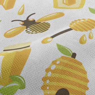 Bees Collecting Honey Performance Linen