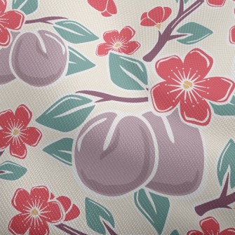 Plums And Plum Blossoms Dobby