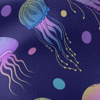 Psychedelic Gradient Jellyfish Waterproof Canvas