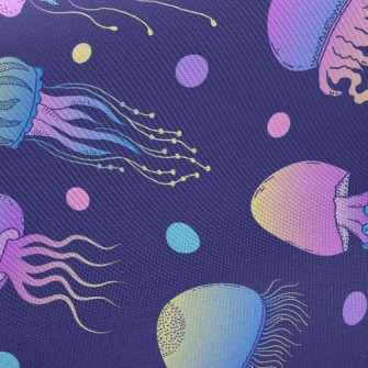 Psychedelic Gradient Jellyfish Twill