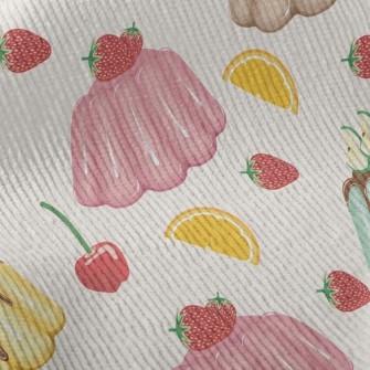 Colorful Fruit Jelly Standard Corduroy
