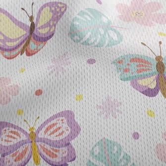 Fantasy Cute Butterfly Athletic Mesh Flat Back