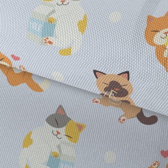 Cat Who Loves To Drink Milk Waterproof Oxford