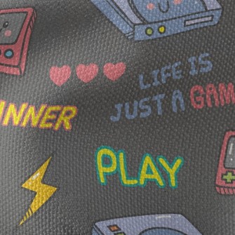 Retro Video Games Waterproof Canvas