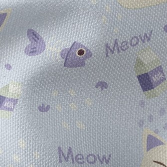 Cat Fish Bones And Milk Waterproof Canvas