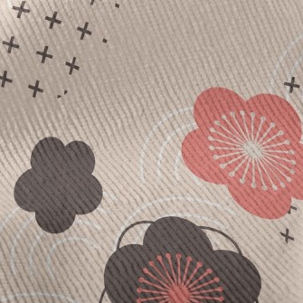 Chinese Style Plum Blossom Standard Corduroy