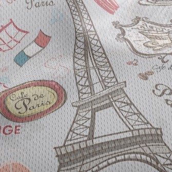 Eiffel Tower, Paris, France Athletic Mesh Flat Back