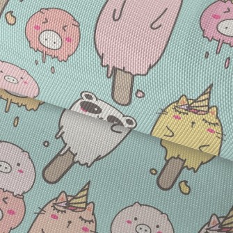 Animal Ice Cream Waterproof Oxford