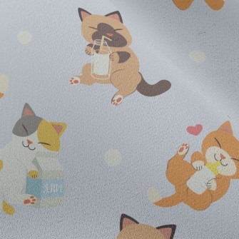 Cat Who Loves To Drink Milk Chiffon