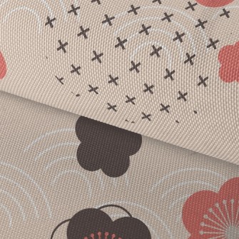Chinese Style Plum Blossom Waterproof Oxford