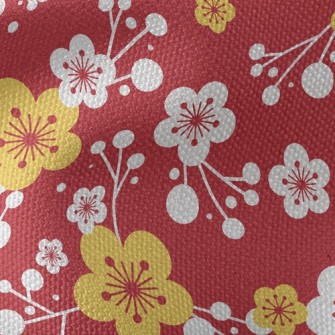 Pure Plum Blossom Waterproof Canvas