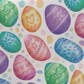 Colorful Easter Eggs Twill