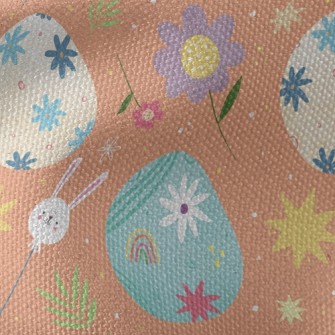 Easter Eggs And Bunny Waterproof Canvas