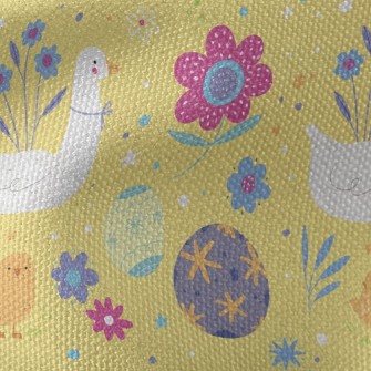 Mother Goose And Chicks Waterproof Canvas