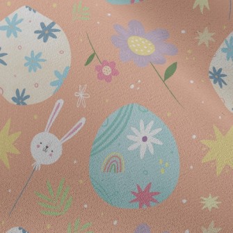 Easter Eggs And Bunny Chiffon