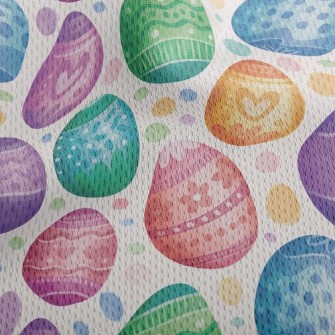 Colorful Easter Eggs Athletic Mesh Flat Back
